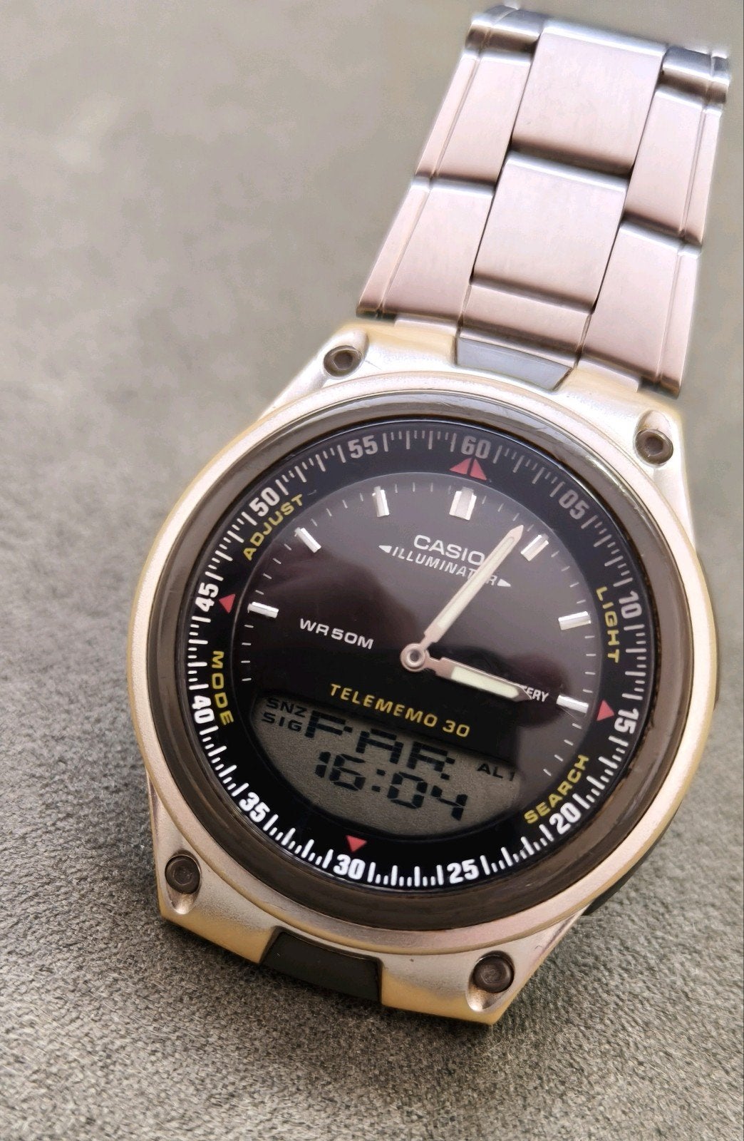 Gebruikte Casio AW-80, Ophalen of Verzenden, Gebruikt, Zwart, IOS