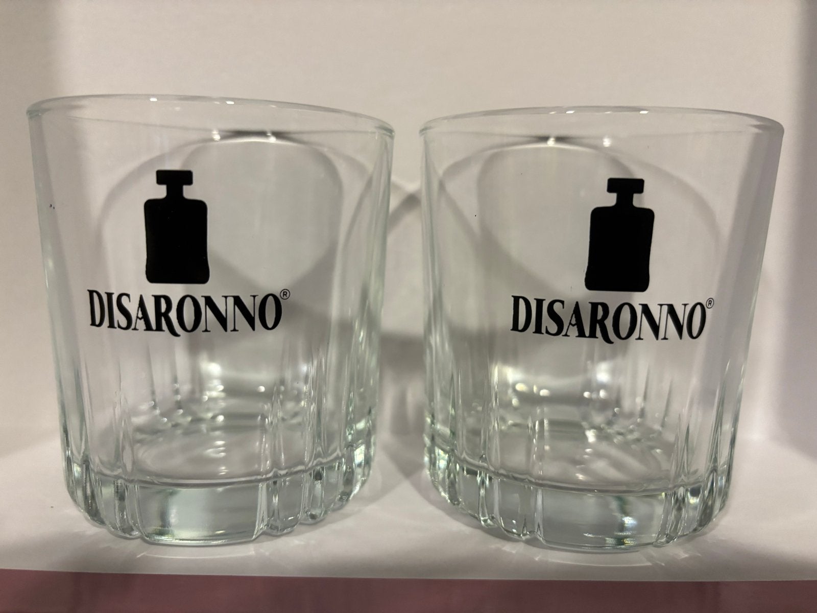 Disaronno glazen - nog in totaal 6 stuks, Ophalen of Verzenden, Zo goed als nieuw, Glas, Overige merken