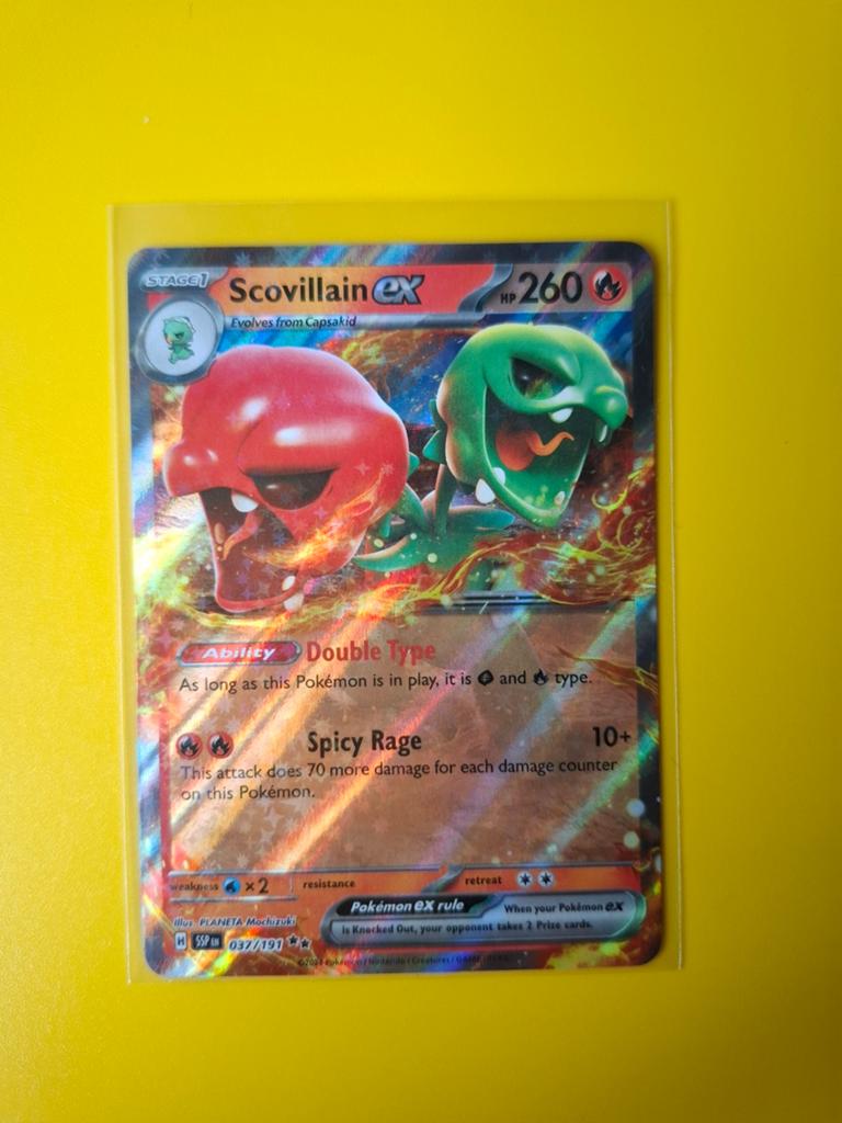 Scovillain, Pokemon, 37/191, Verzenden, Zo goed als nieuw, Losse kaart, Foil