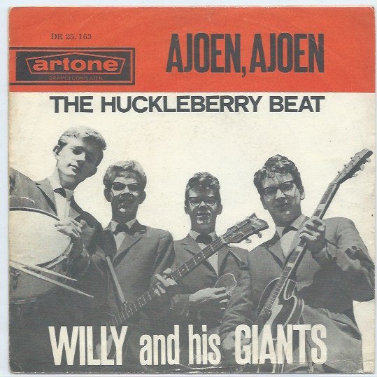 Nederbeat- Willy and his Giants- Ajoen, ajoen, Gebruikt, 7 inch, Ophalen of Verzenden, Beschermende buitenhoes