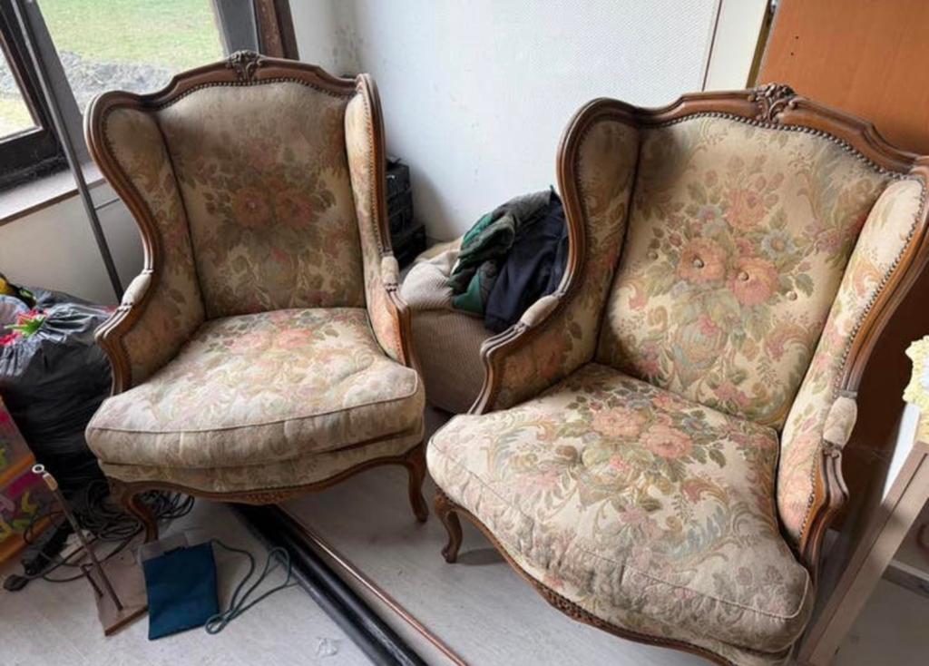 2 antieke stoelen, Ophalen of Verzenden, Zo goed als nieuw, Bruin