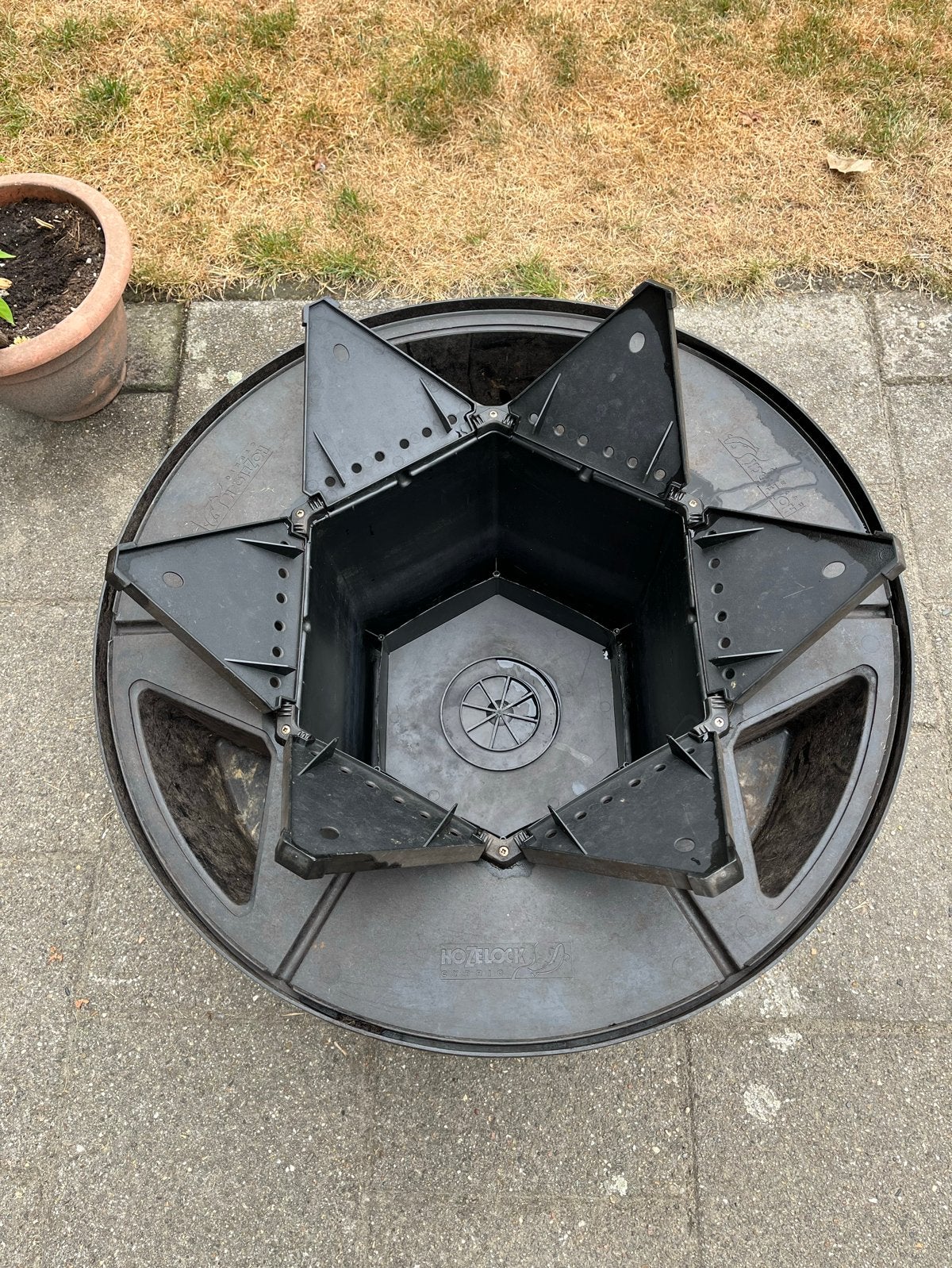 Fonteinbak - Zwarte Kunststof Waterbak voor Tuin, Tuin en Terras, Ophalen, Gebruikt, Kunststof, Fontein
