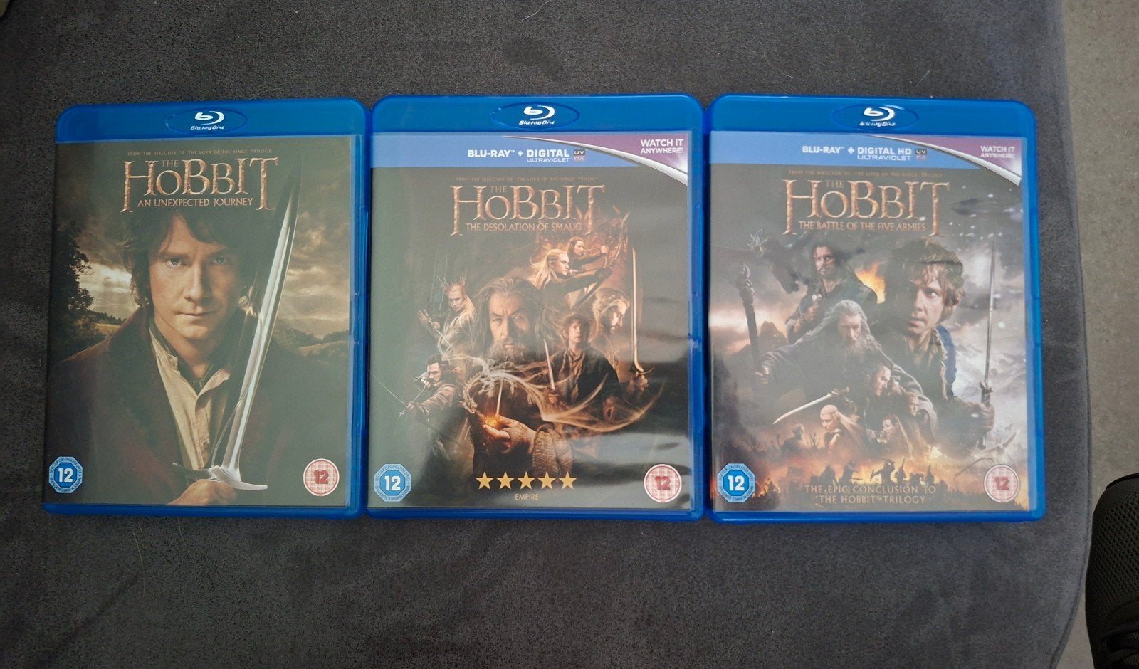 The Hobbit Trilogy,  Blu-ray, Fantasy, NLO., Ophalen of Verzenden, Zo goed als nieuw, Science Fiction en Fantasy