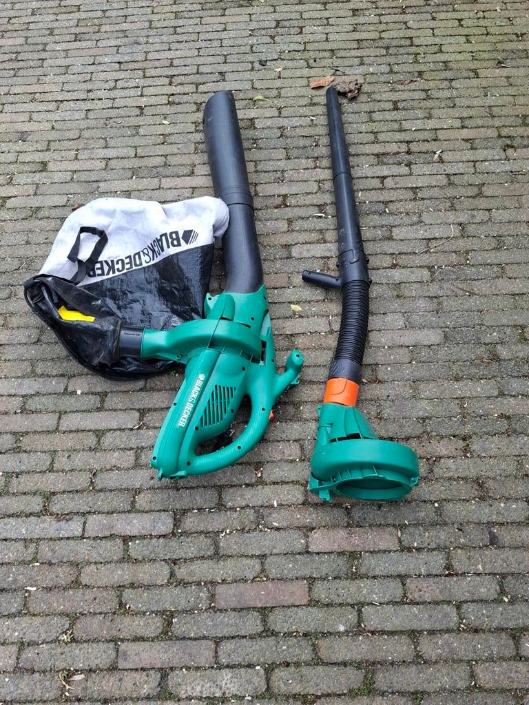 Black&Decker GW254 Type 5 Bladblazer/Bladzuiger, Tuin en Terras, Bladblazers, Ophalen, Gebruikt, Elektrisch, Met opvangzak