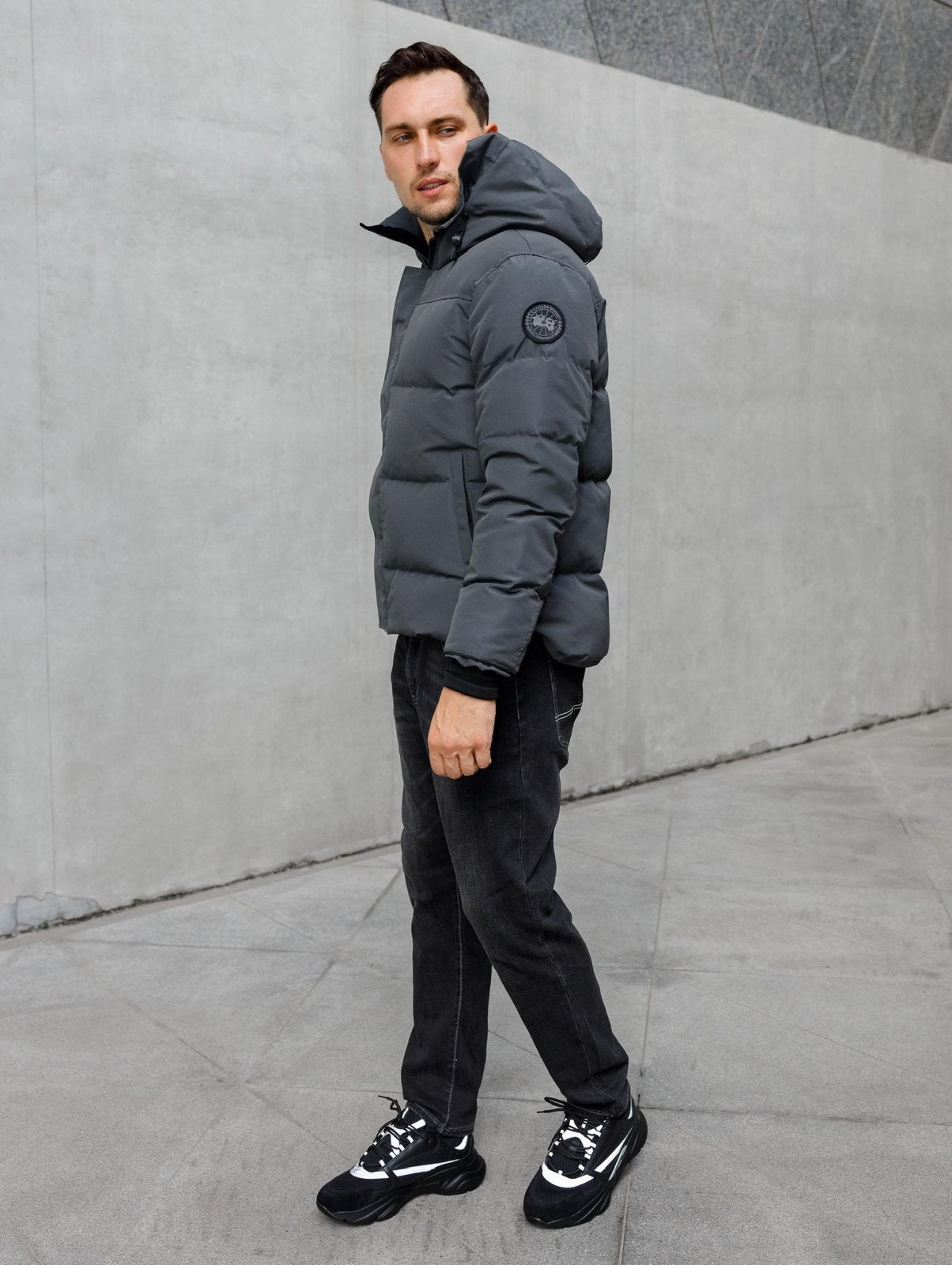 Canada goose macmillan grey black badge, Ophalen of Verzenden, Nieuw
