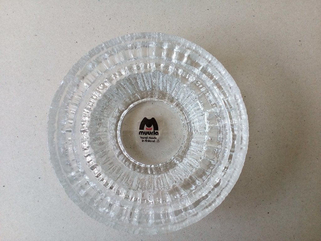 Muurla Finland. Vintage glasschaaltje. Frozenglas., Ophalen of Verzenden