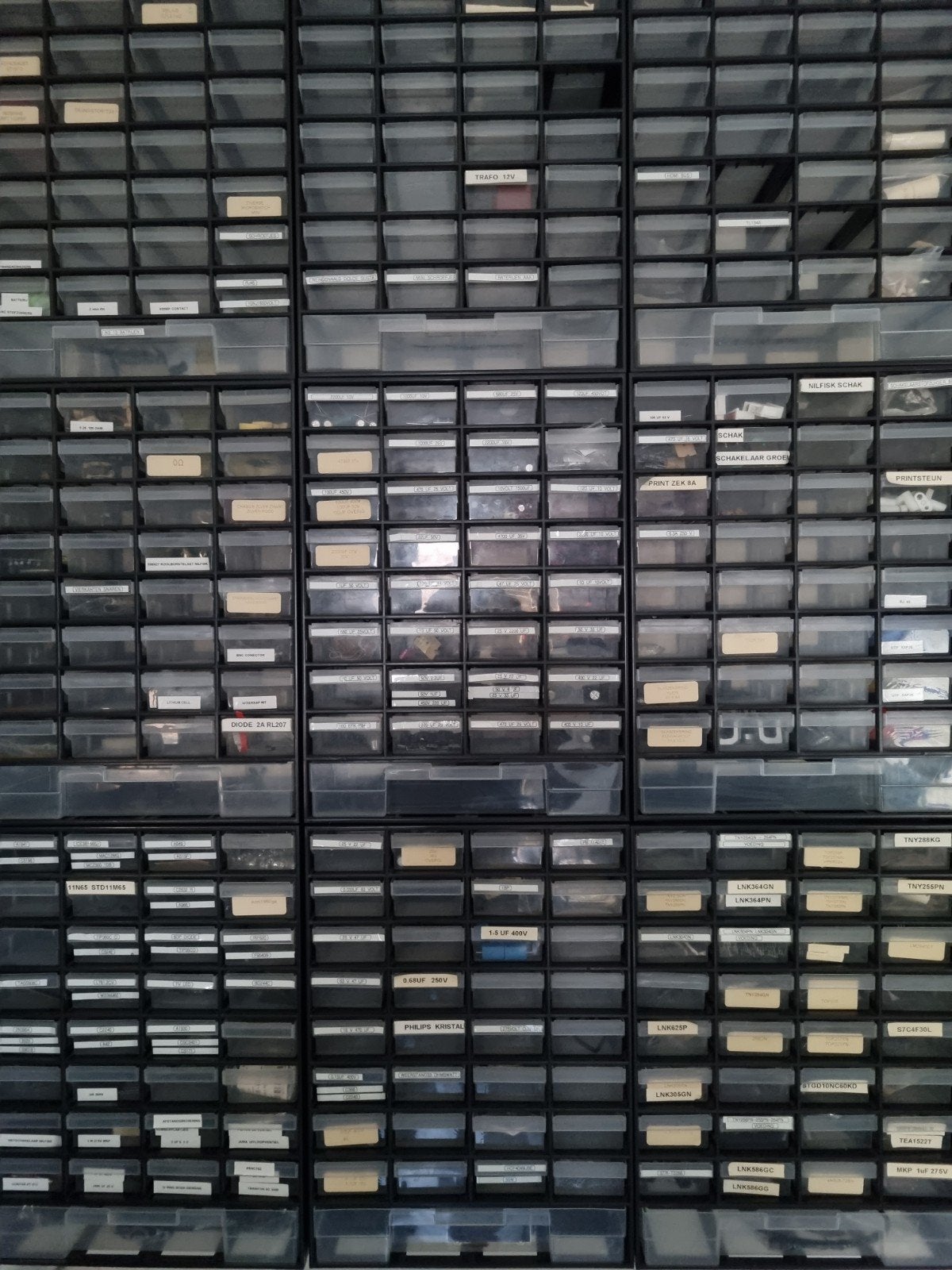 Grote collectie elektronische componenten en onderdelen, Ophalen, Nieuw