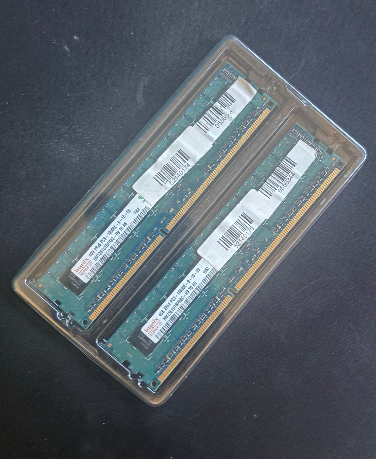 Hynix 8GB (2x4GB) DDR3 PC3-10600E RAM Geheugen, Gebruikt, Server, 8 GB, DDR3