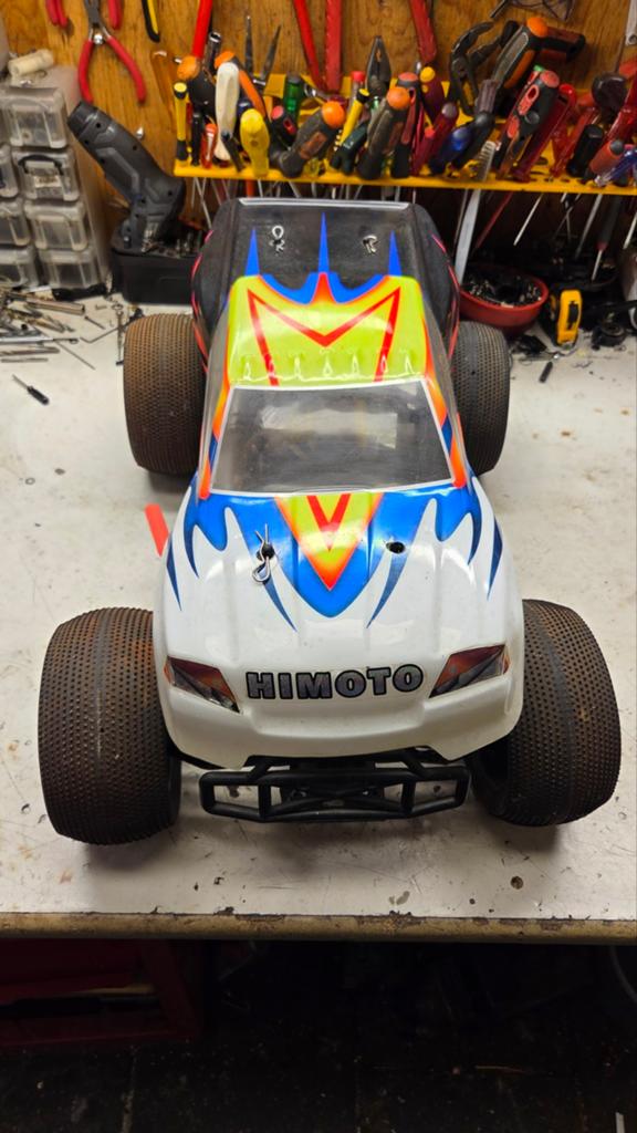 Te koop grote himoto, Gebruikt, Auto offroad, Ophalen of Verzenden, Schaal 1:8
