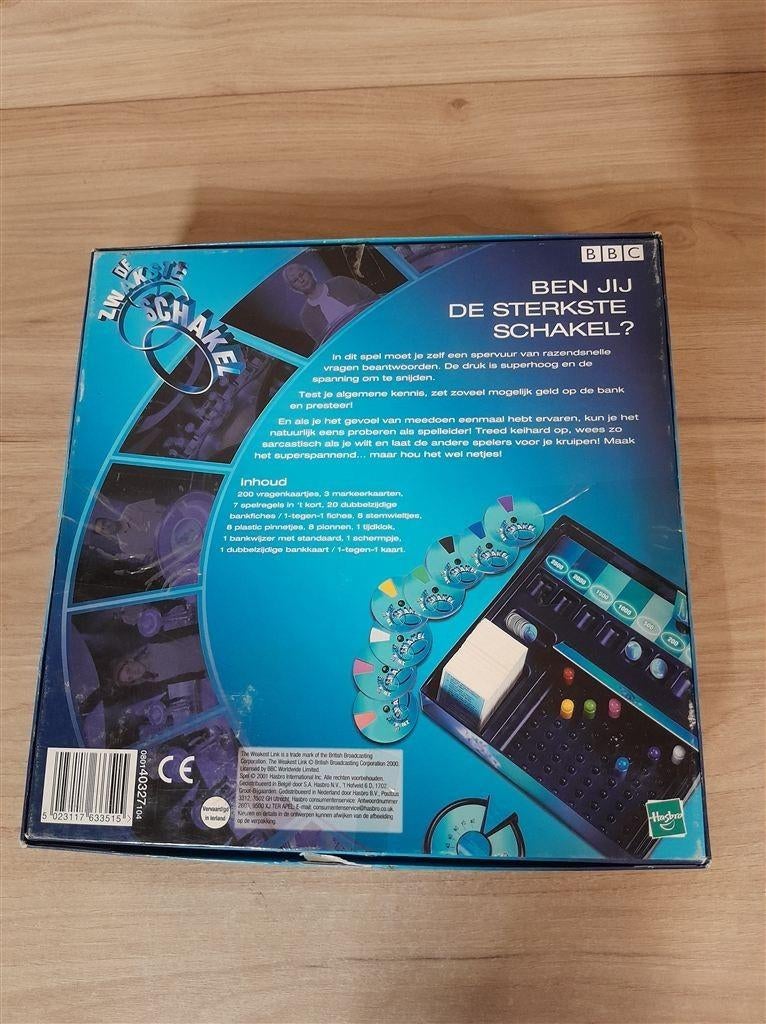 De zwakste Schakel - s5668, Hobby en Vrije tijd, Gezelschapsspellen | Bordspellen, Verzenden, Zo goed als nieuw