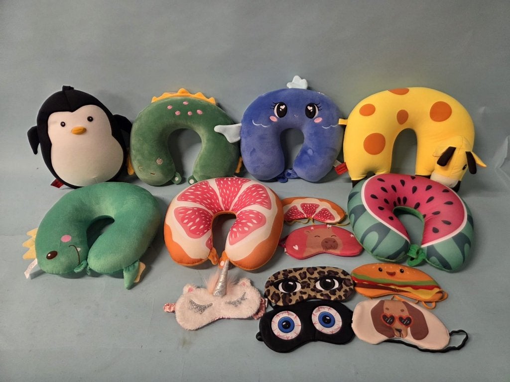 Nekkussens + Oogmaskers Travel Reizen, Ophalen, Overige materialen, Nieuw, Minder dan 50 cm