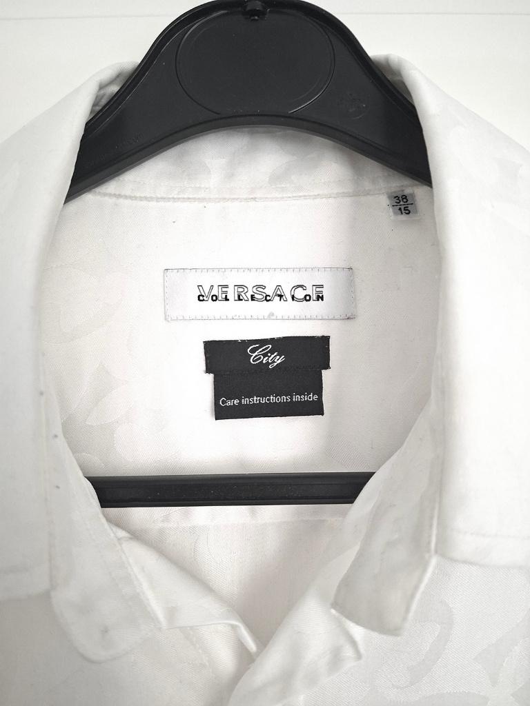 Versace zijden overhemd City collection, wit maat 38-15, Kleding | Heren, Overhemden, Halswijdte 38 (S) of kleiner, Wit, Ophalen of Verzenden
