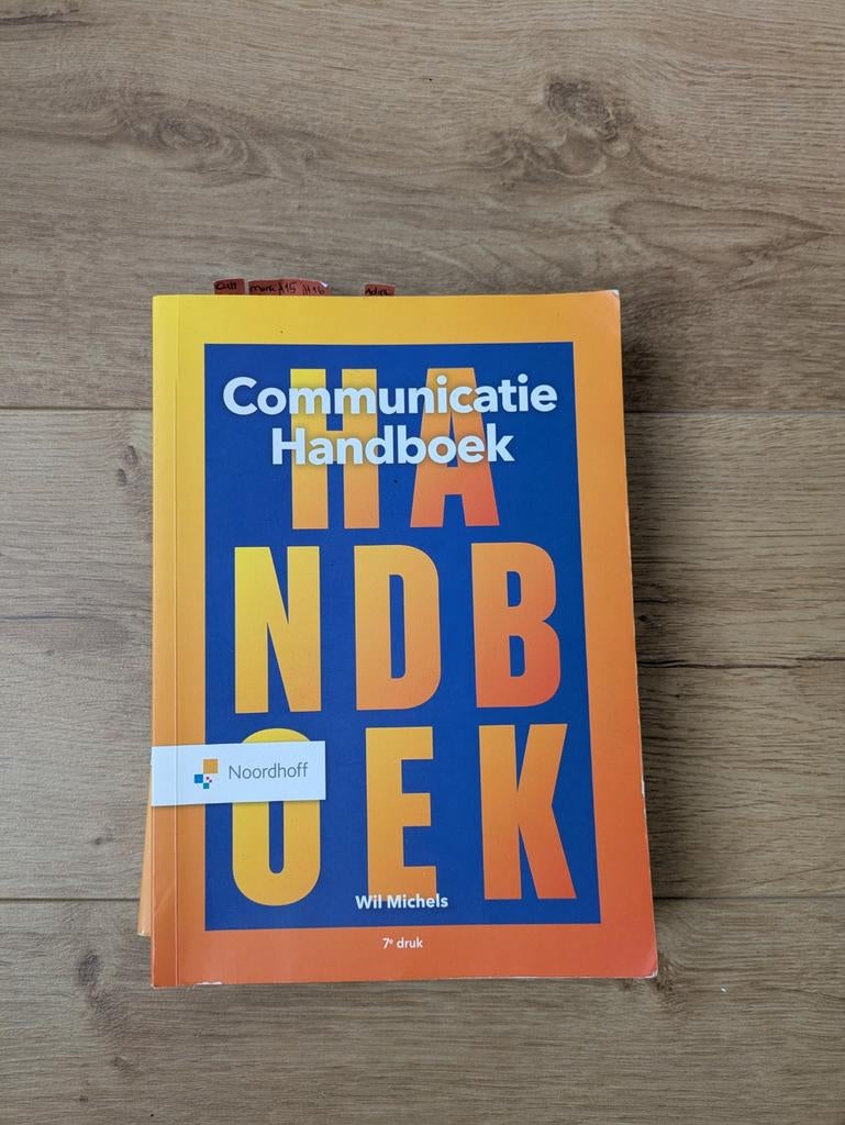 Communicatie Handboek Noordhoff - Wil Michels (7e druk), Gelezen, Wil Michels, Gamma, HBO