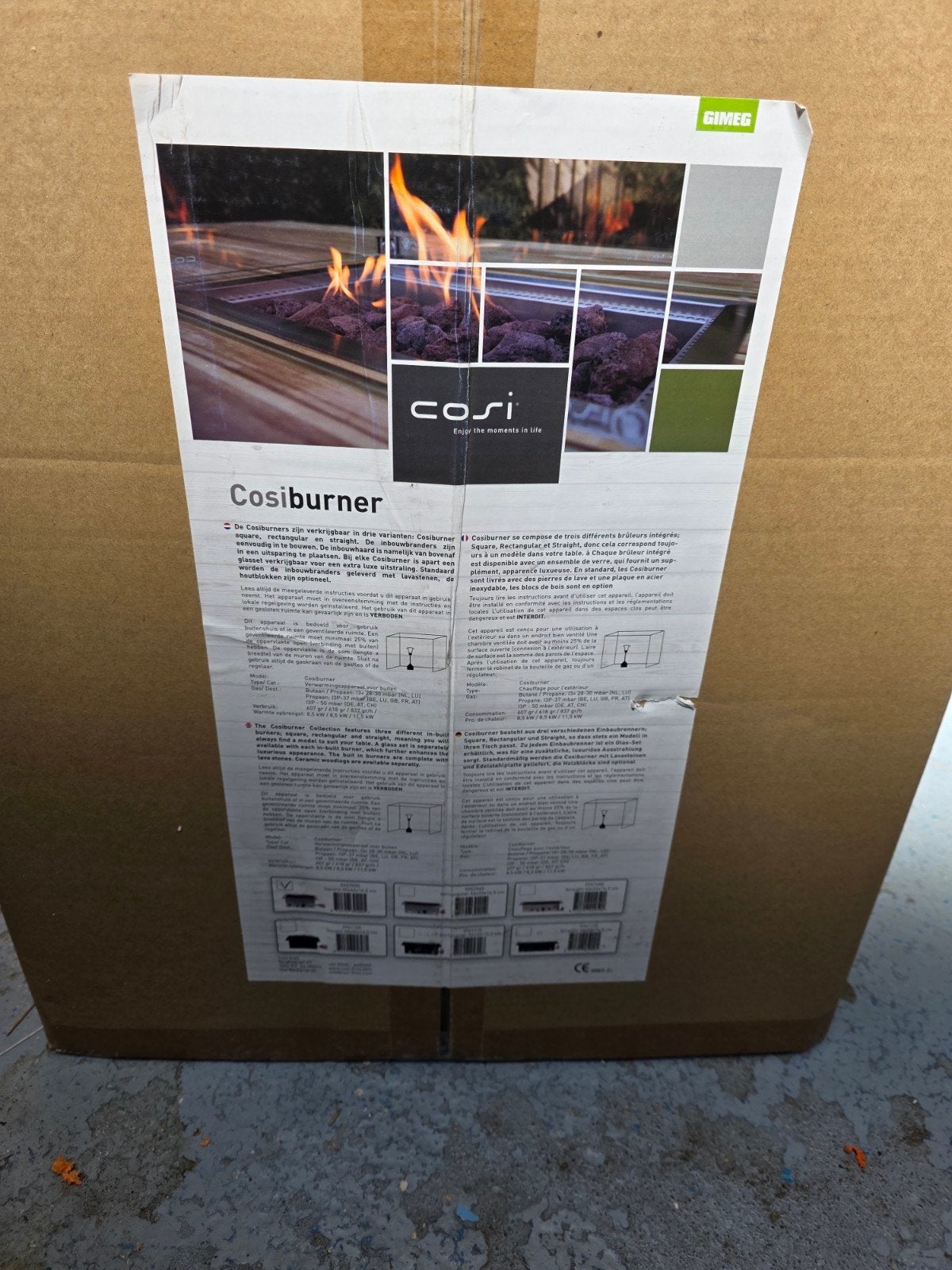 Cosiburner inbouwbrander Square ss vuurtafel, Info@leukespullenkleineprijsjes.nl, 2584rx, Nieuw, Ophalen of Verzenden