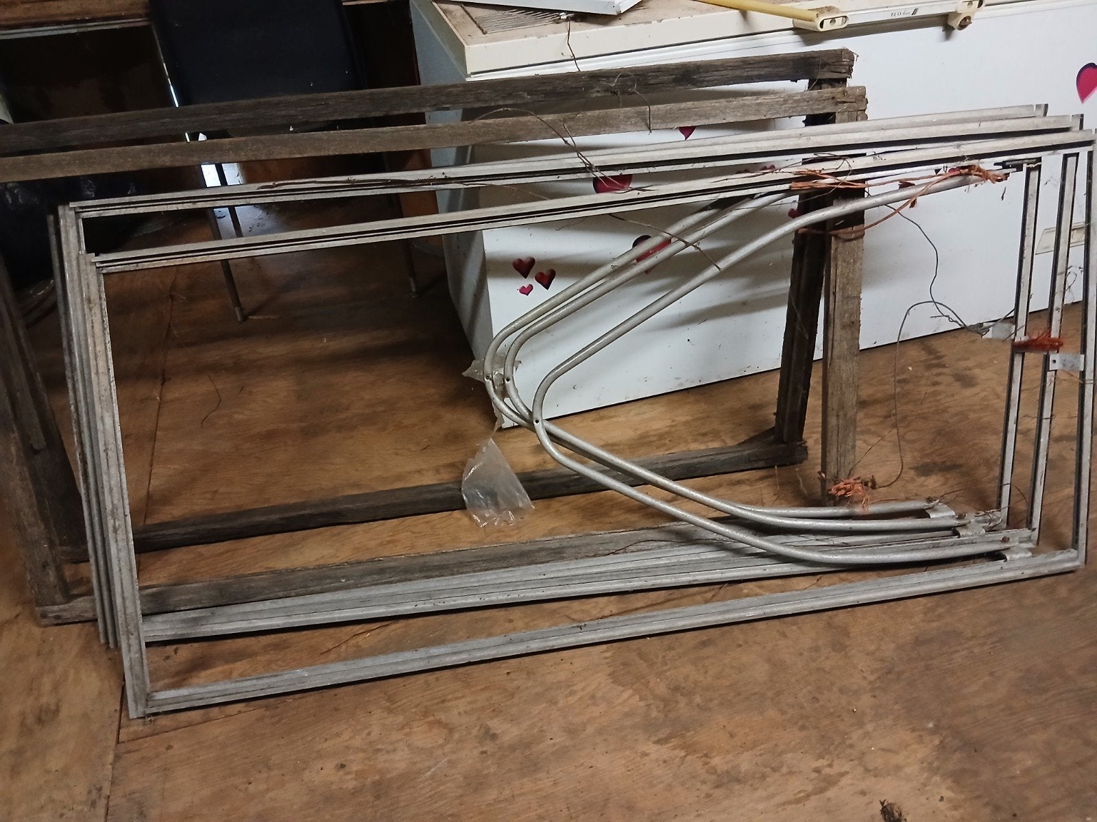 hardhouten raamlijsten en aluminium luchtramen glas kas, Tuin en Terras, Ophalen, Glas, Zo goed als nieuw, Aluminium