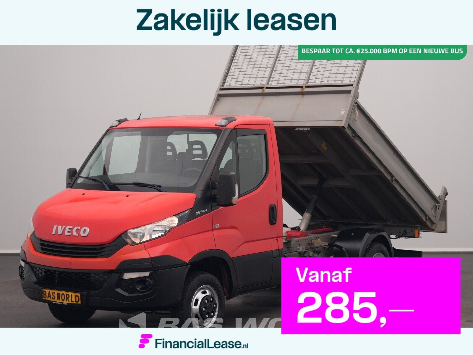 Iveco Daily 35C12 Kipper Dubbellucht 3,5t Trekhaak Airco Cru, Gebruikt, Iveco, 2815 kg, 116 pk