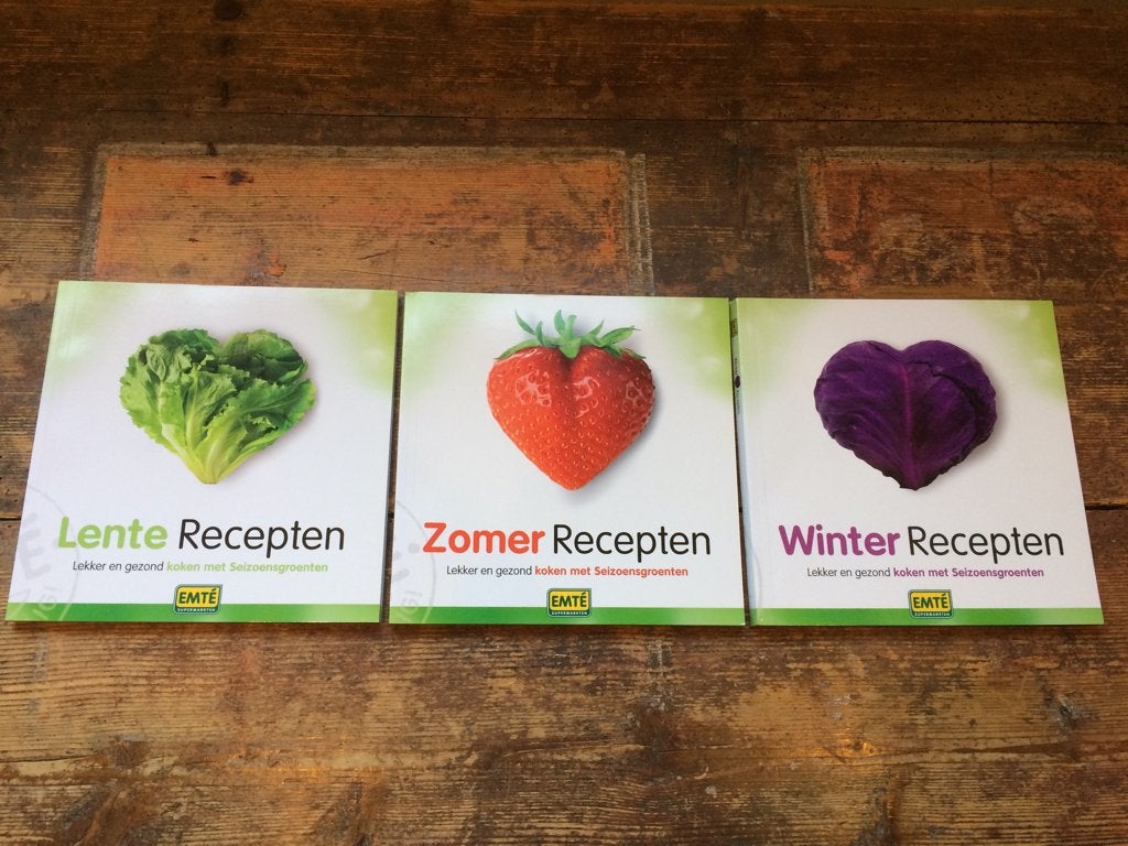 kookboek - 3 stuks  - lente / zomer / winter - NIEUW, Ophalen of Verzenden, Nieuw