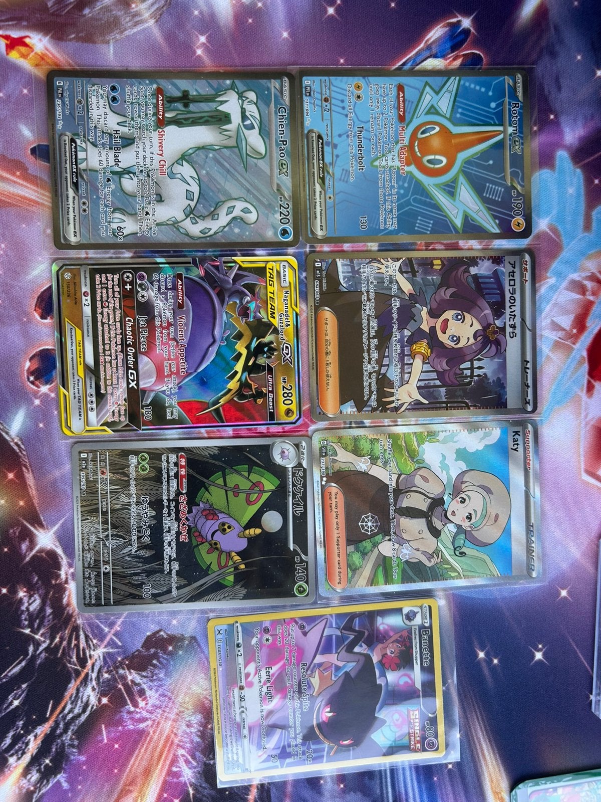Verschillende pokemon kaarten, Ophalen of Verzenden, Zo goed als nieuw, Meerdere kaarten