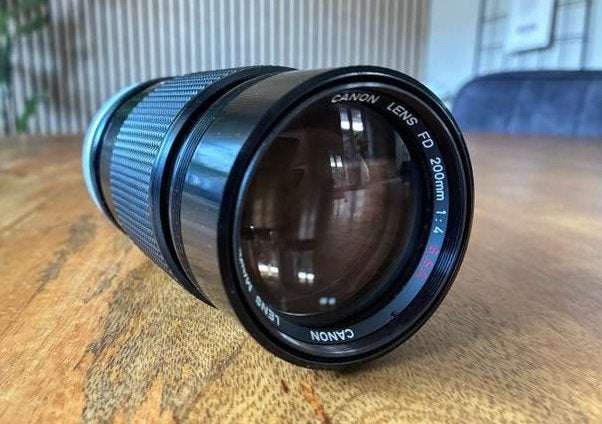 Canon FD 200mm F/4.0 SSC Telelens, Audio, Tv en Foto, Gebruikt, Canon, Canon FD, Handmatige focus