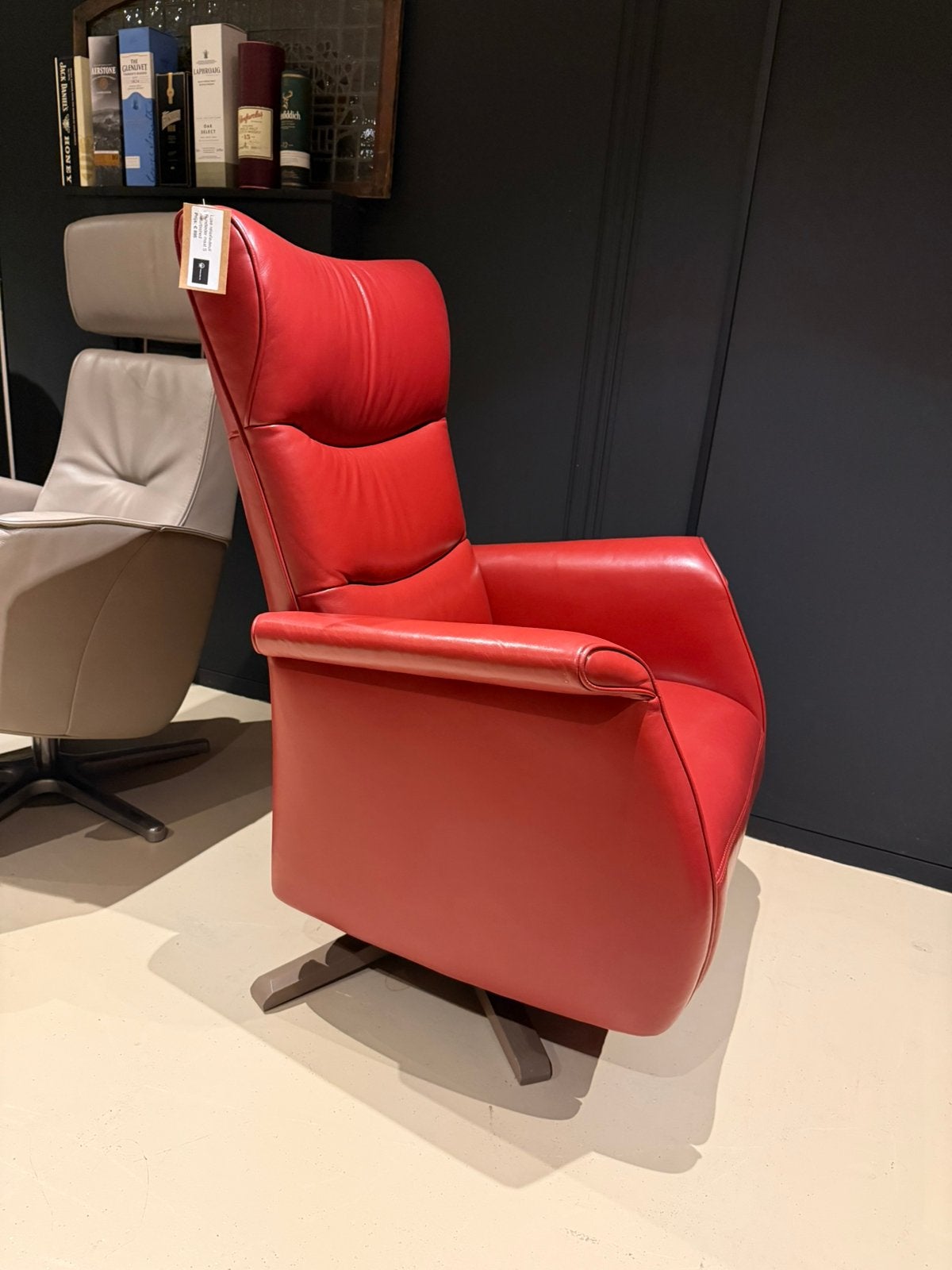 Velderhof/Prominent relaxfauteuil maat S, Huis en Inrichting, Fauteuils, ., Ophalen of Verzenden, Zo goed als nieuw, Leer