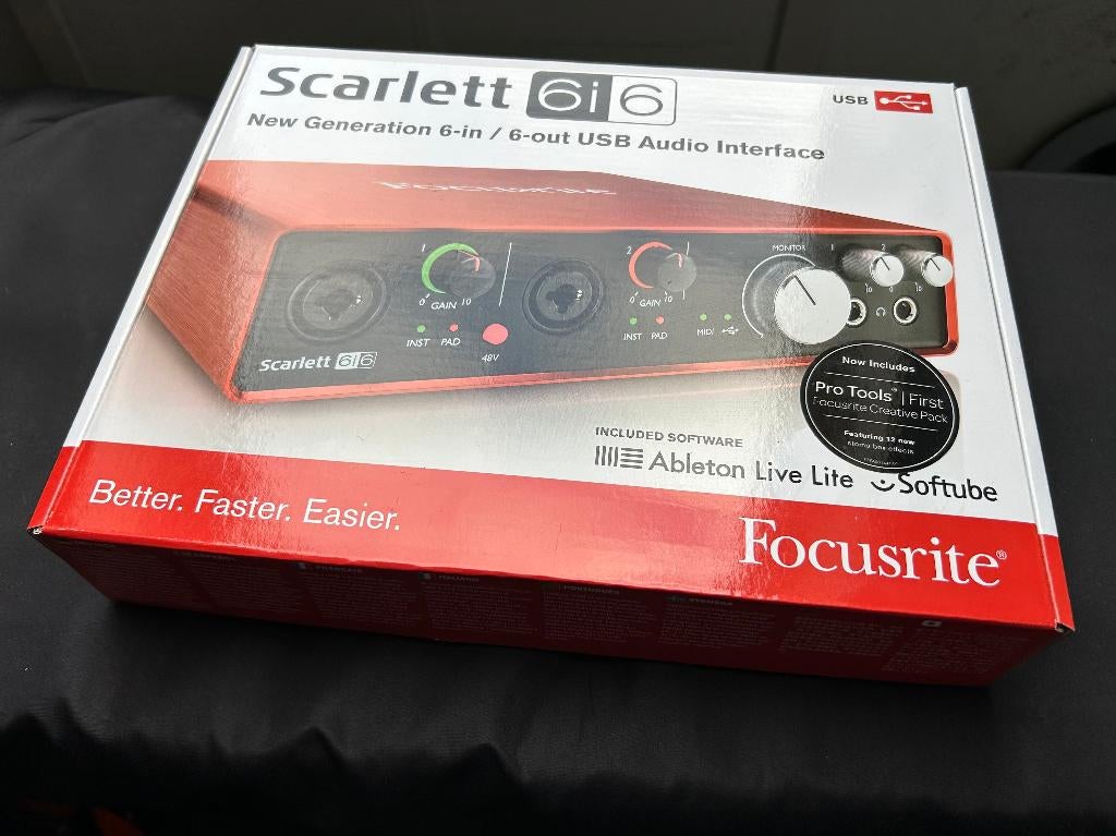 Focusrite Scarlett 6i6 2nd Gen Audio Interface, Ophalen of Verzenden, Zo goed als nieuw, Extern, Focusrite