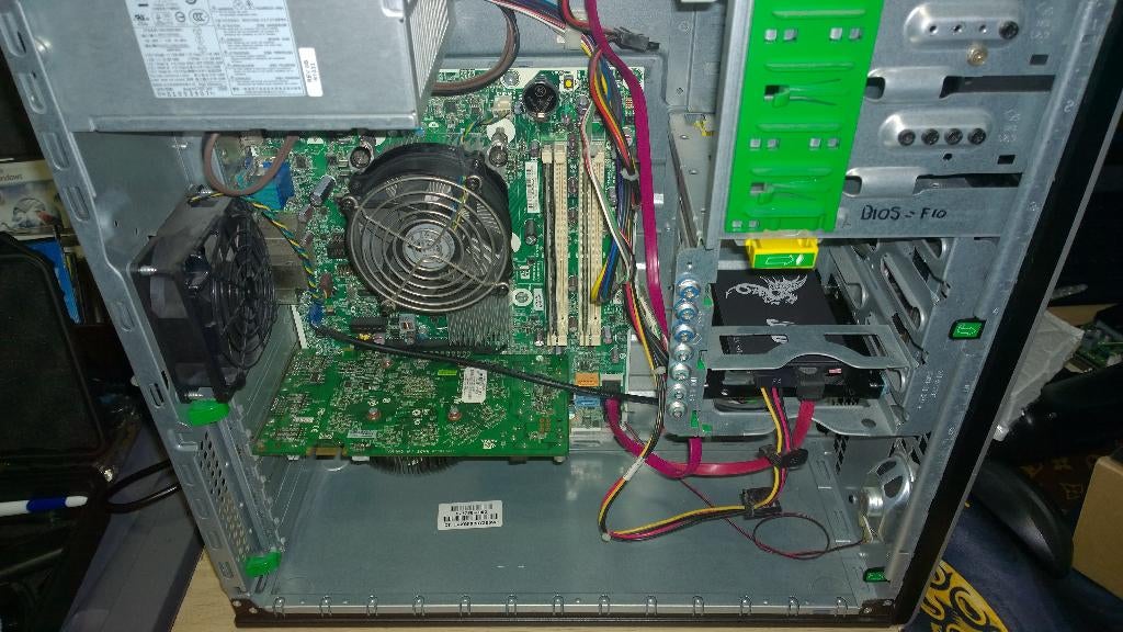HP 8000 Elite Sleeper, E8500, Club 3D 9600GT, 64GB SSD,  XP, Computers en Software, Vintage Computers, Ophalen, HP