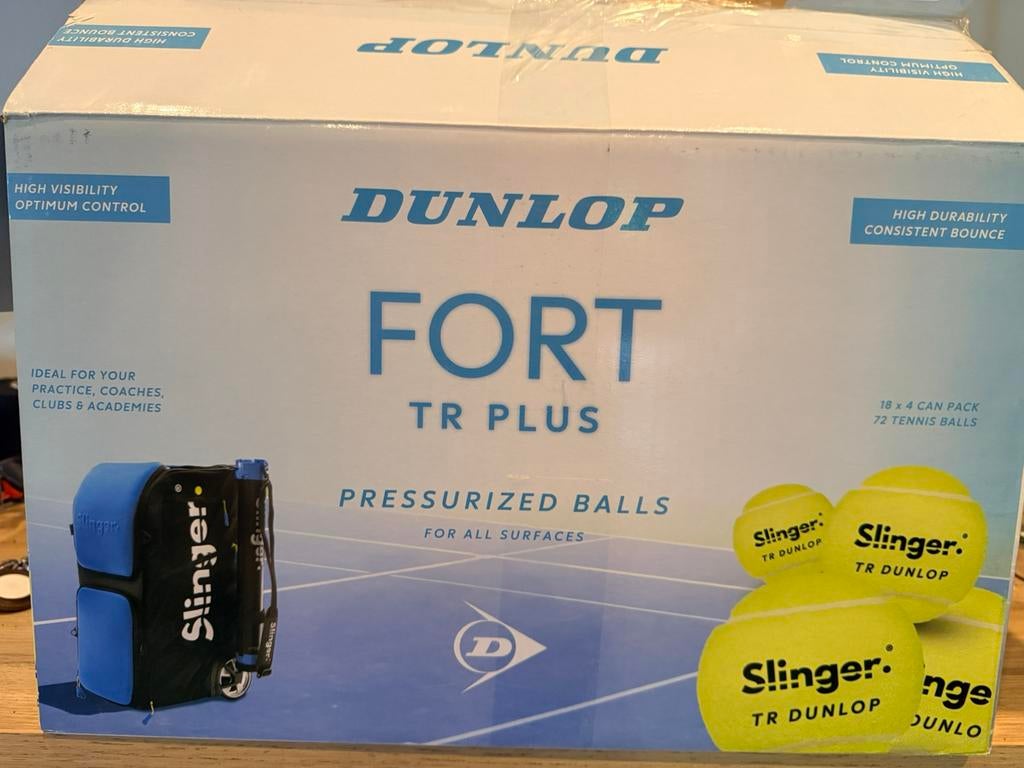 72 Dunlop Fort tennisballen / Slinger ballenmachine, Sport en Fitness, Tennis, Ophalen, Ballen, L00, Zo goed als nieuw