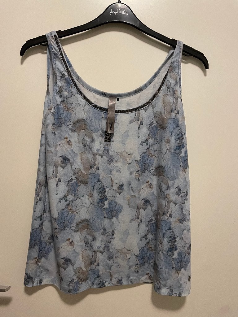Topje Poools blauw maat 42, Blauw, Maat 42/44 (L), Ophalen of Verzenden, Zo goed als nieuw