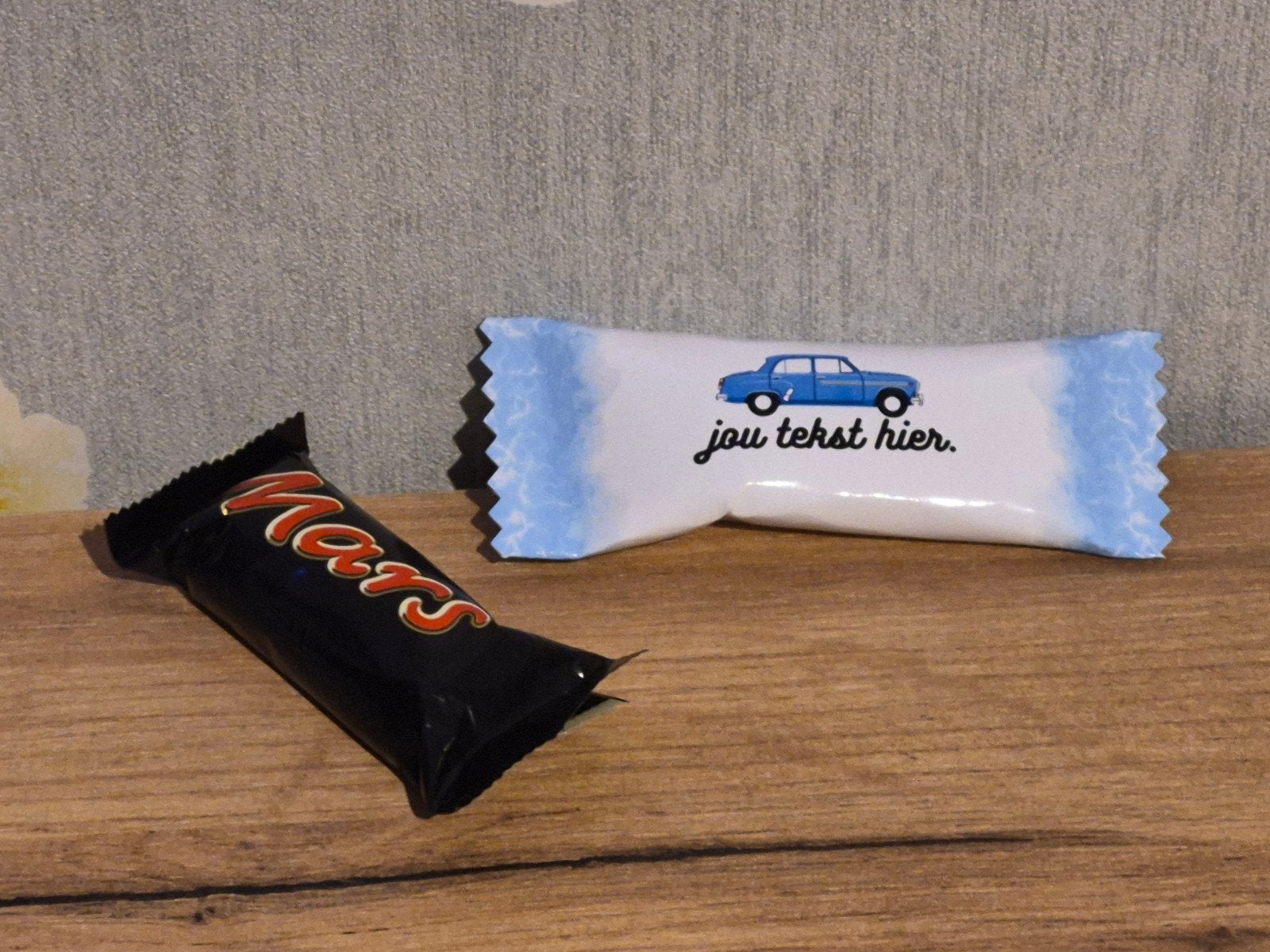 mini chocolade of haribo zakjes traktatie, Ophalen of Verzenden, Nieuw, Feestartikel, Verjaardag