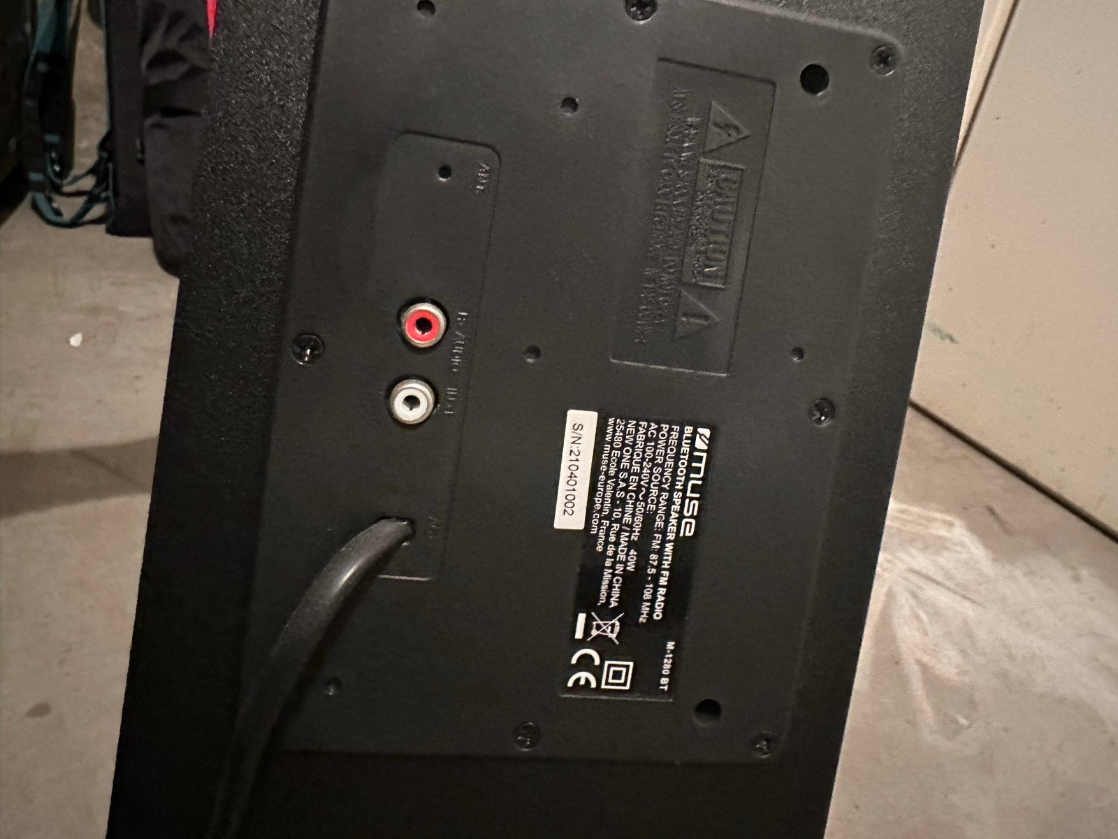 Foto 4 van Muse Tower Speaker M-1280 BT - Bluetooth/NFC/FM
