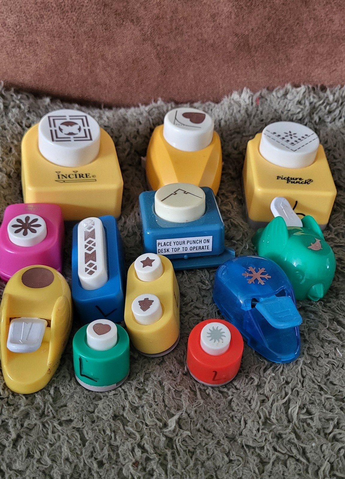 Diverse ponsen voor knutselprojecten, Ophalen of Verzenden, Gebruikt, Meerkleurig, Gereedschap of Toebehoren