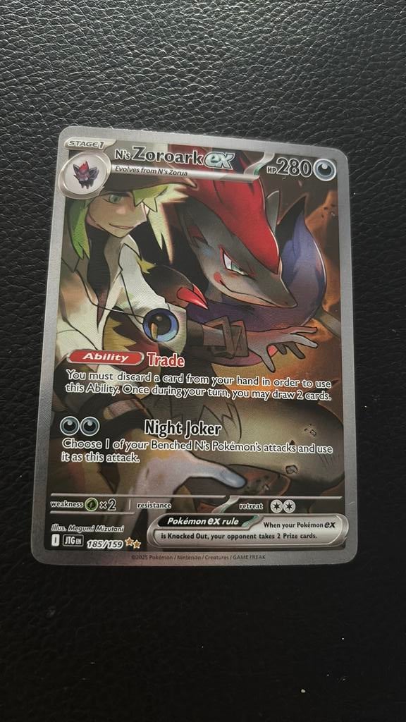 N’s Zoroark EX 185/159, Ophalen of Verzenden, Zo goed als nieuw, Losse kaart, Foil