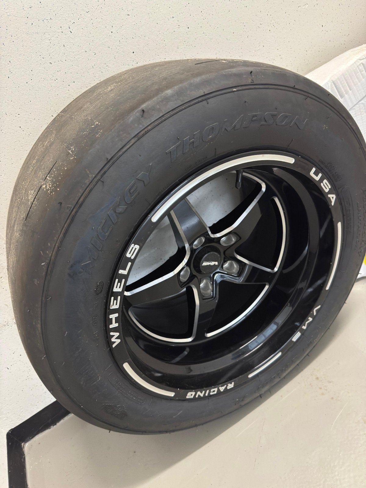 2x VMR racing Velgen met Mickey Thompson slick banden, Ophalen, Gebruikt, 255 mm, Banden en Velgen