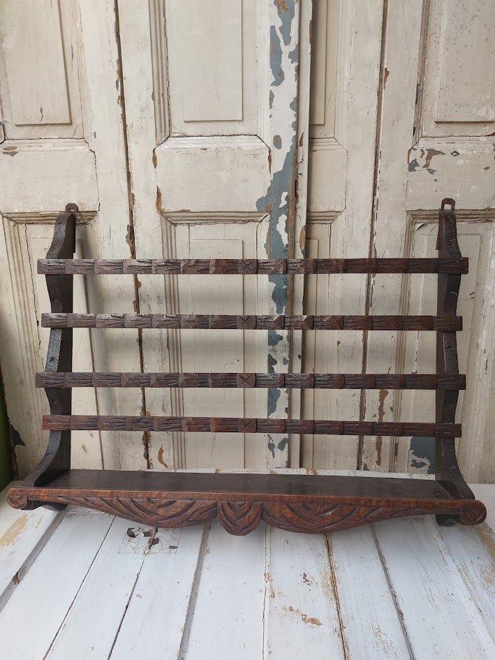 Houten vintage keukenrek bruin, Ophalen of Verzenden