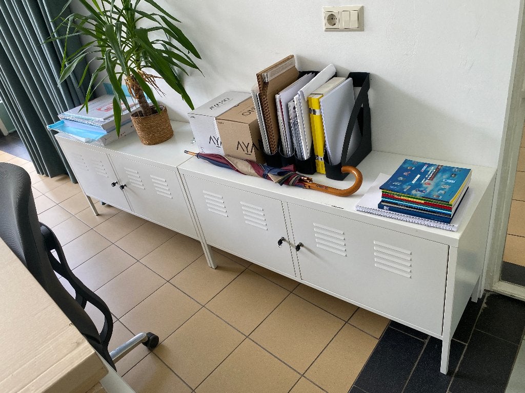 IKEA PS Kast, wit, 119x63 cm, Huis en Inrichting, Ophalen, Zo goed als nieuw