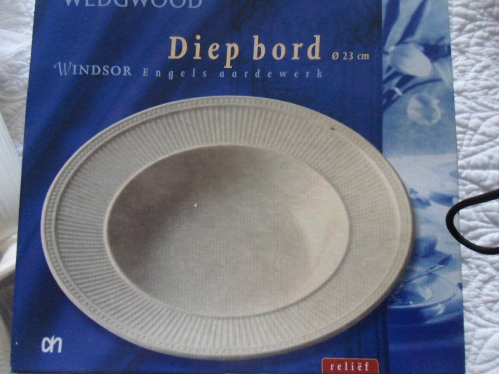 Wedgwood  Windsor soep borden, Nieuw, Ophalen of Verzenden, Bord(en), Wedgwood