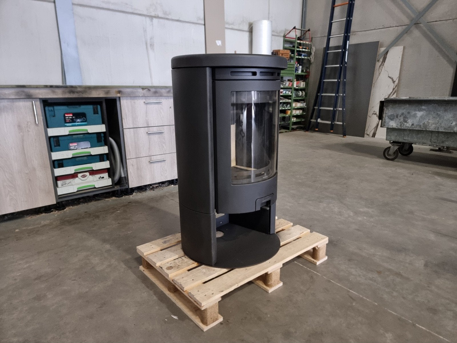 Barbas eco 600 houtkachel 5-9 kw, Ophalen, Vrijstaand, Hout, Nieuw