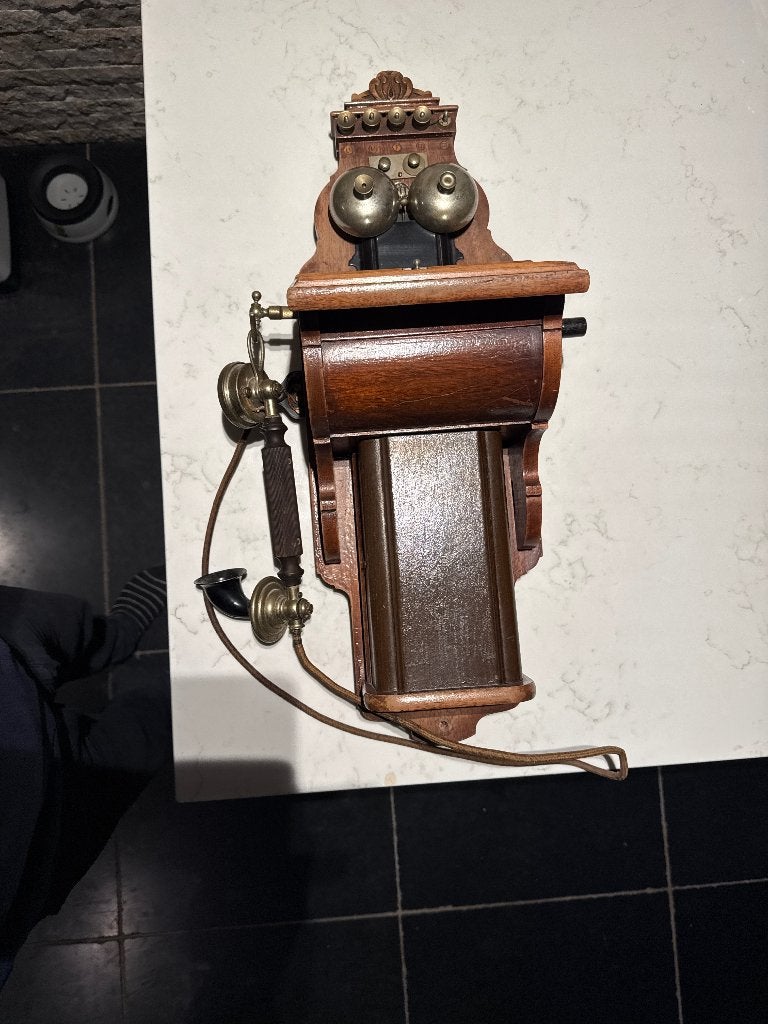 PTT / L.M. Ericsson antieke wandtelefoon, Ophalen of Verzenden