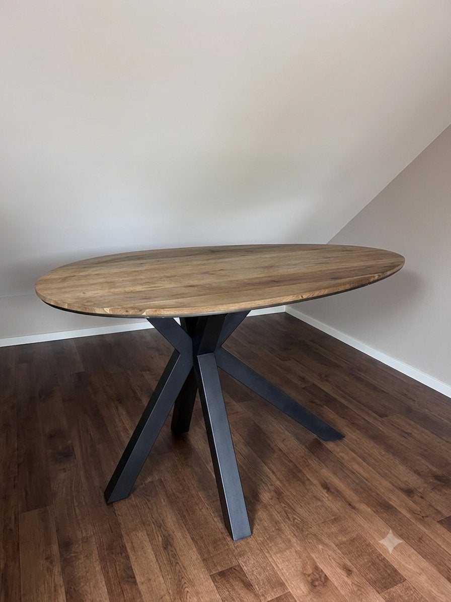 Ovale Bartafel / Eettafel - Deens Ovaal - 150x109x93cm, Ophalen, 100 tot 150 cm, Zo goed als nieuw, 150 tot 200 cm