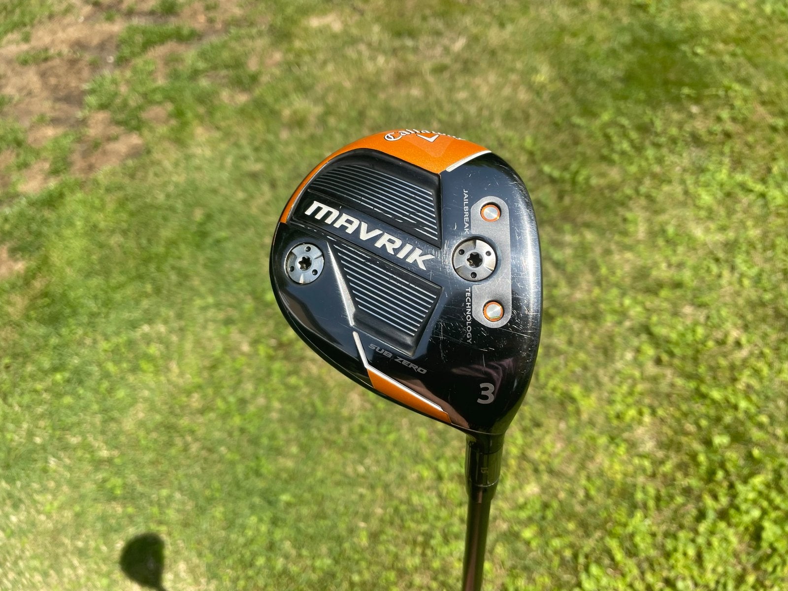 Callaway Mavrik Sub Zero 3 Wood met Aldila Rogue stiff shaft, Sport en Fitness, Ophalen, Gebruikt, Club, Callaway