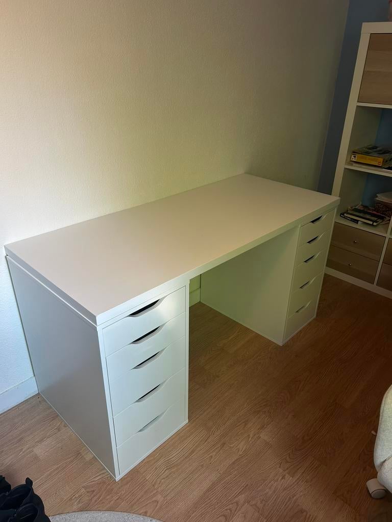 Bureau wit IKEA Lagkapten / Alex, Ophalen, Opbergruimte, Gebruikt, IKEA