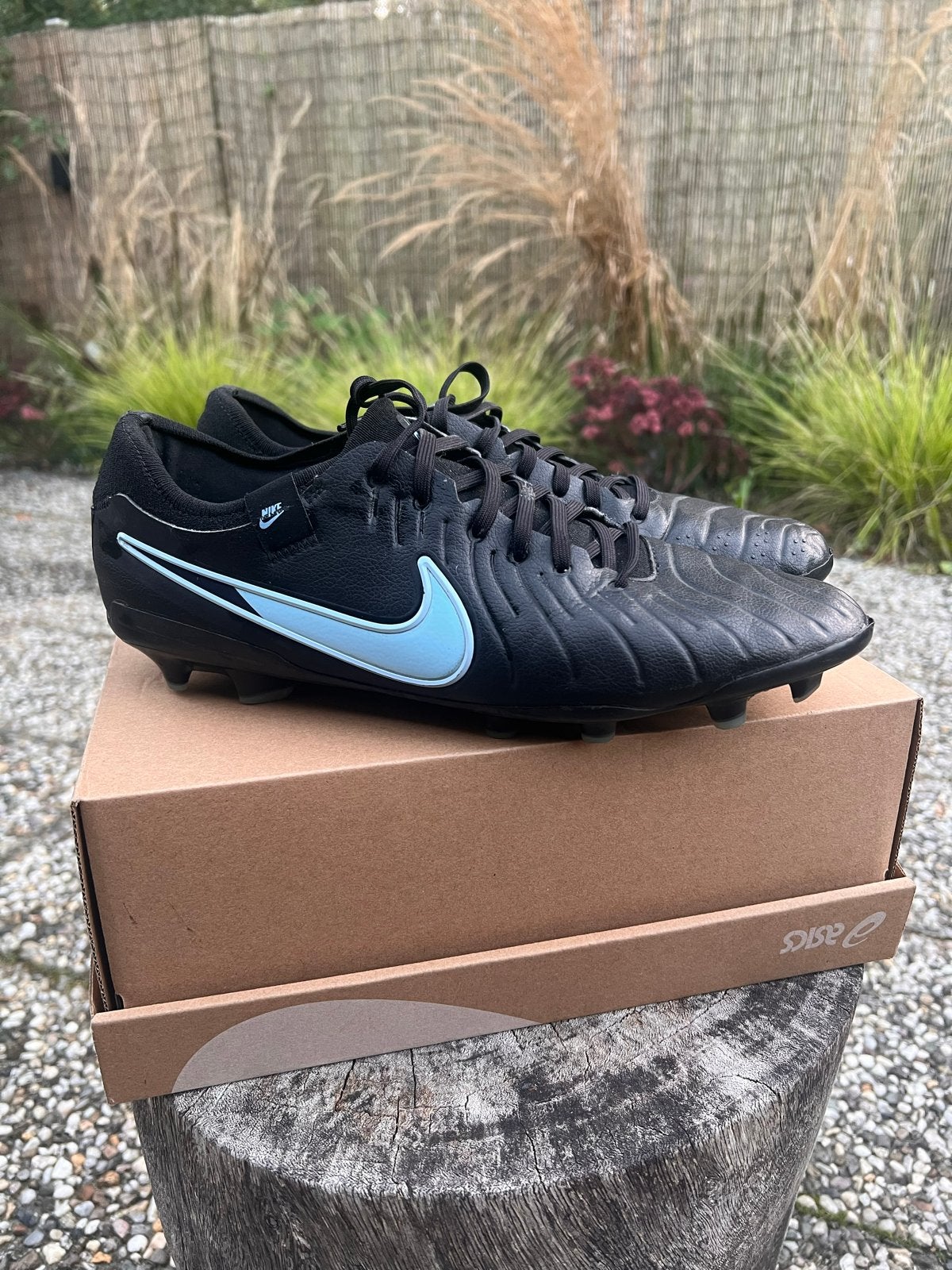 Nike Tiempo voetbalschoenen - Maat 45 - Volledig leer, Ophalen of Verzenden, Gebruikt, Schoenen