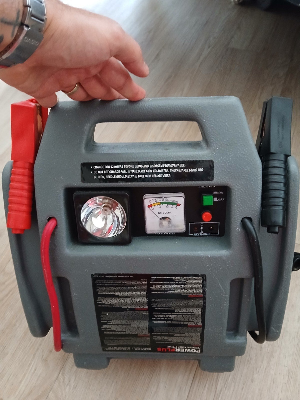 Hulpaccu / Jumpstarter met compressor voor de auto, Ophalen, Gebruikt