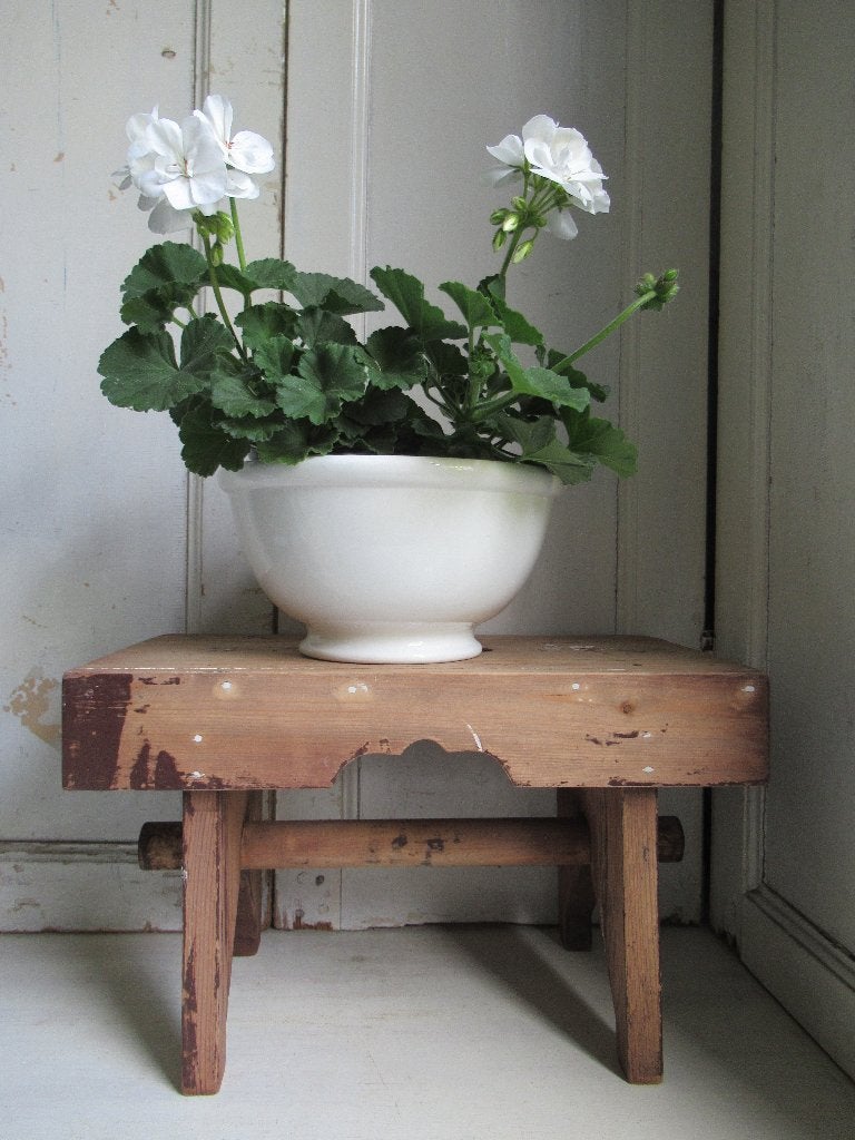 ~ stoere oude houten kruk, bricbracbrocante ~, Ophalen of Verzenden