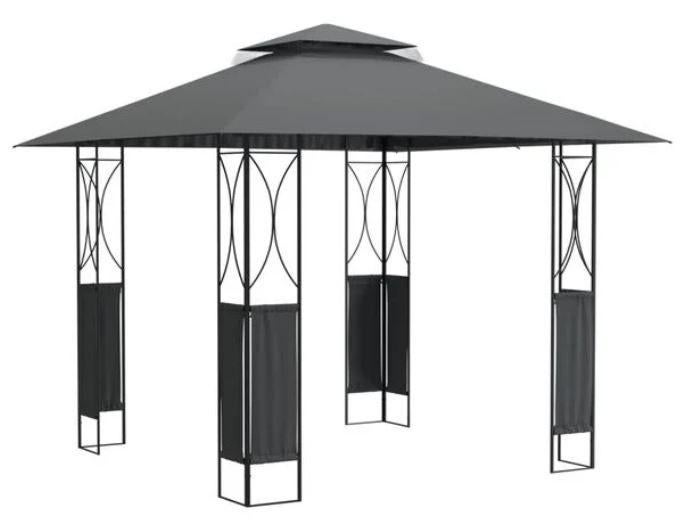 Paviljoen 3x3, partytent prieel antraciet GRATIS BEZORGD!, Tuin en Terras, Partytenten, Verzenden, Minder dan 4 meter, Nieuw, Nvt