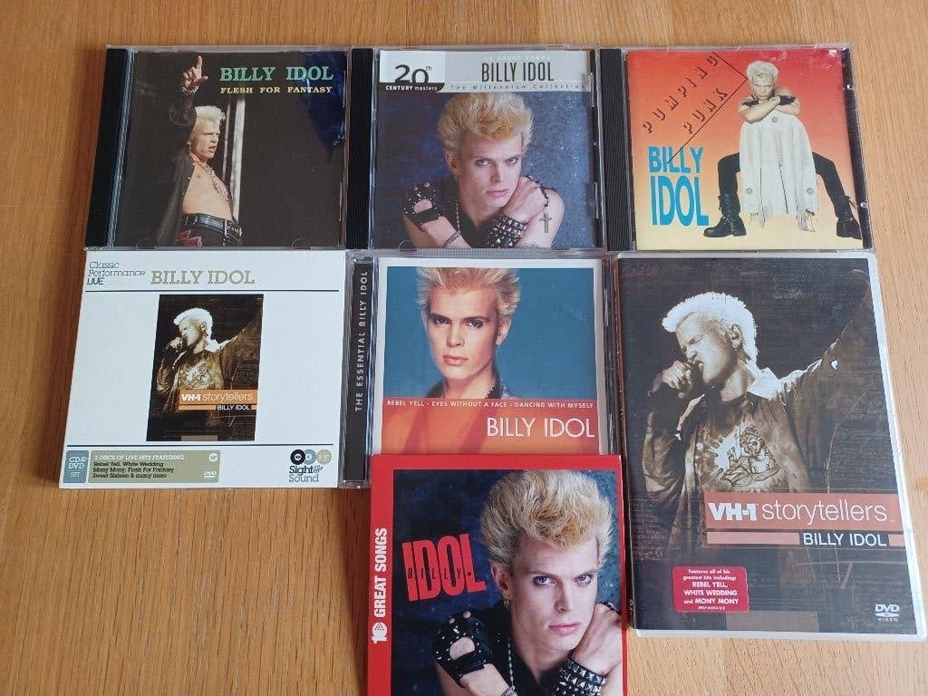 BILLY-IDOL CD-DVD COLLECTIE, Ophalen of Verzenden