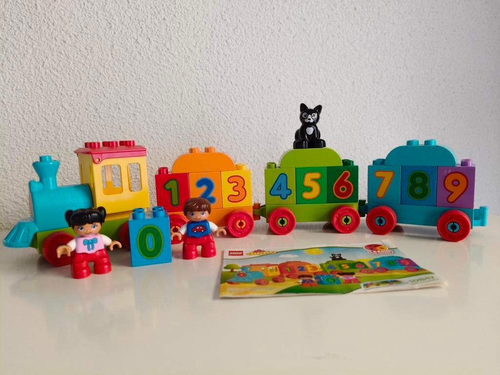 Duplo 10847 Getallentrein, Compleet, Ophalen of Verzenden, Zo goed als nieuw, Duplo