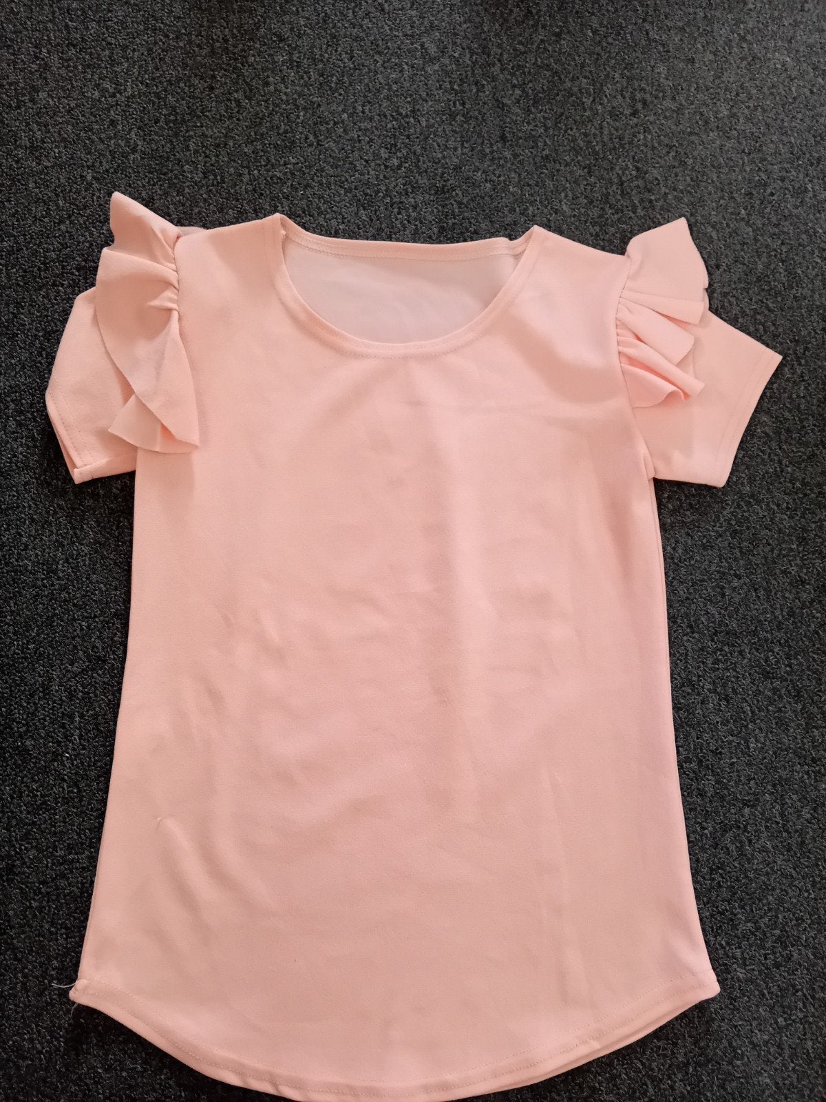 Leuk roze shirt maat 134, Kinderen en Baby's, Kinderkleding | Maat 134, Ophalen of Verzenden, Zo goed als nieuw, Meisje, Shirt of Longsleeve