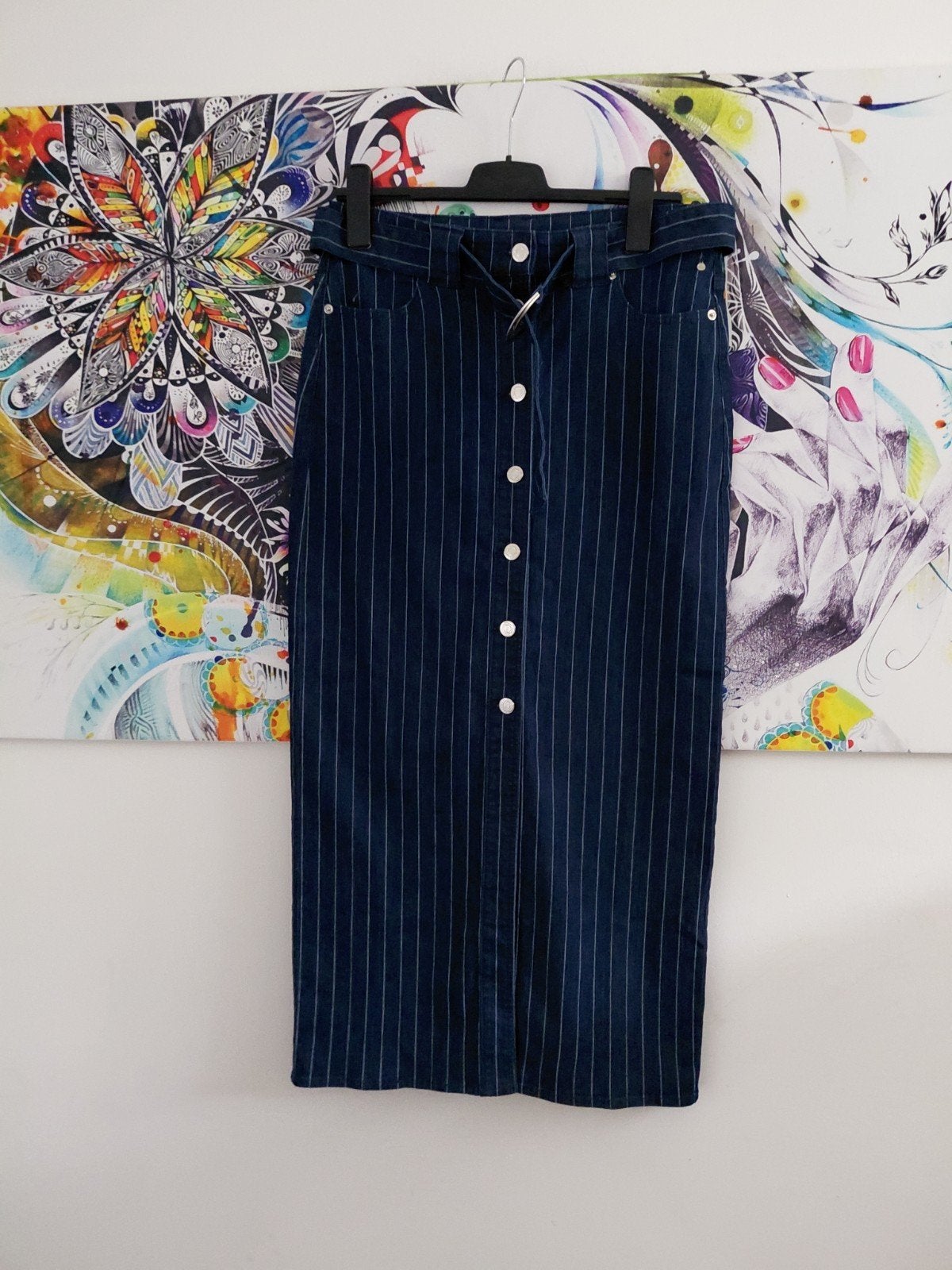 Tramontana lange spijkerrok maat 38, Kleding | Dames, Maat 38/40 (M), Blauw, Tramontana, Ophalen of Verzenden