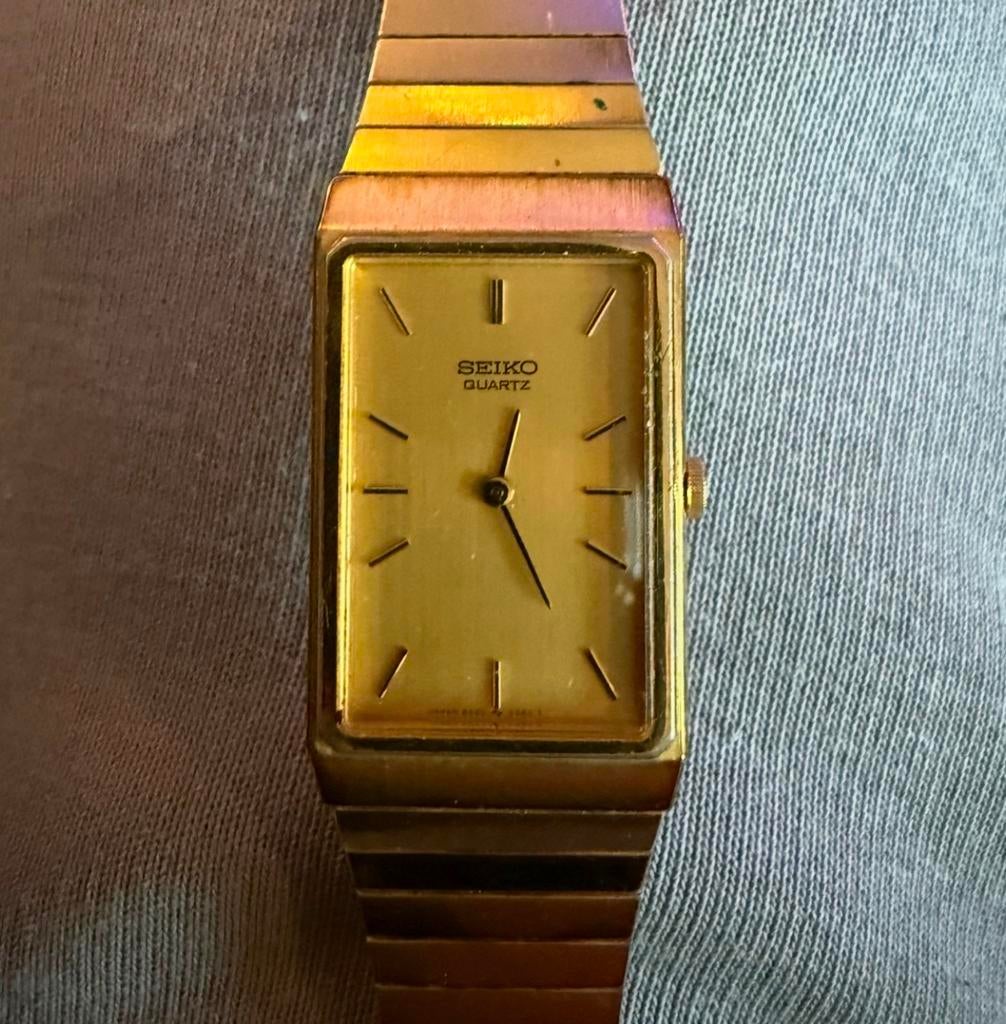 Vintage SEIKO QUARTZ horloge goudkleurig - 100% origineel, Polshorloge, Overige materialen, Seiko, 1960 of later